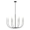 Z-Lite Haylie 8 Light Chandelier, Matte Black 479-8MB-BN - alternate 4